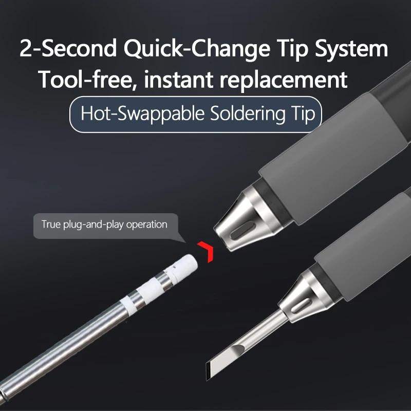 96W adjustable temperature electric soldering iron welding repair tool image 5