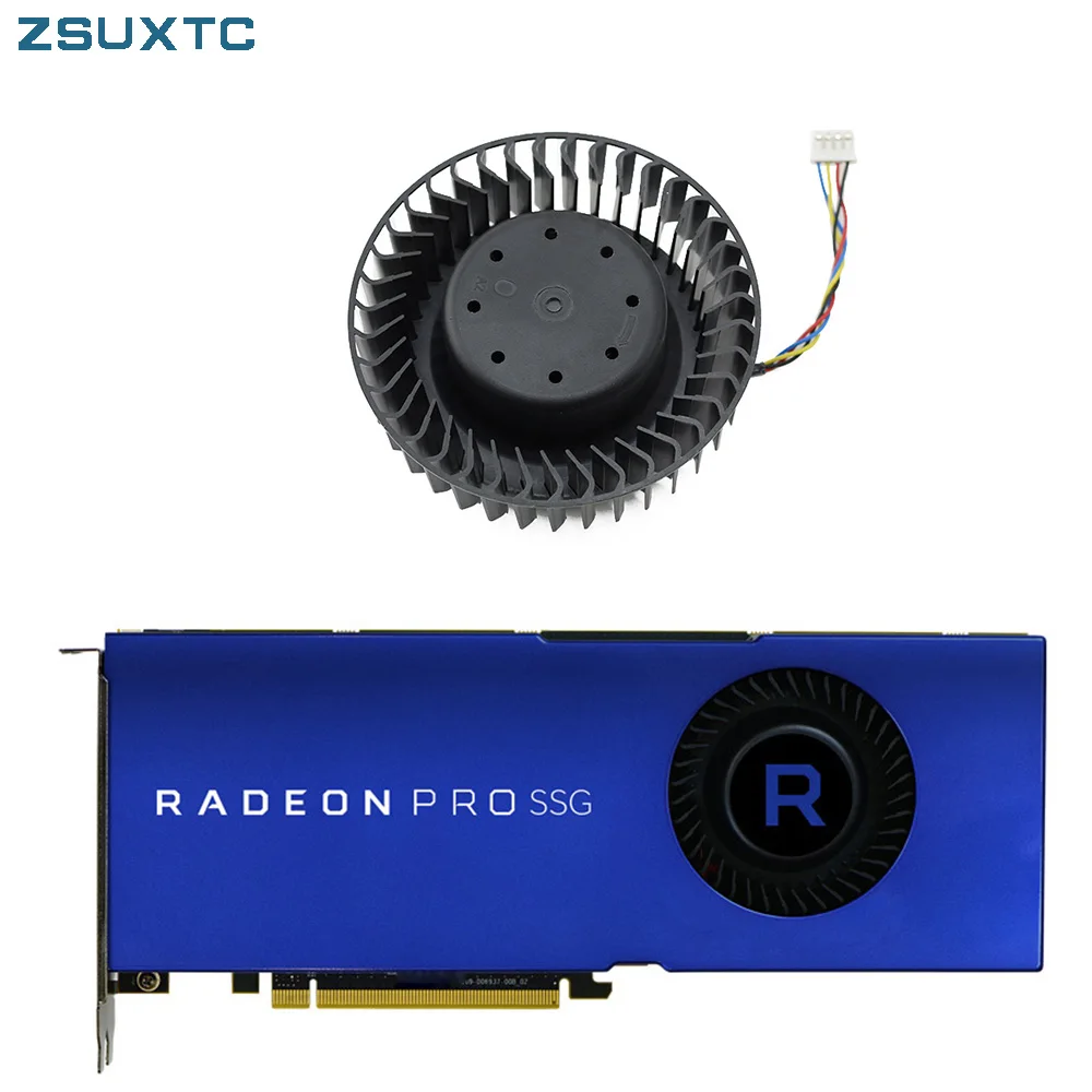 GPU 그래픽 카드 냉각 선풍기, AMD Radeon PRO SSG 선풍기, DC12V, 2.40A, 4 핀, BFB1012SHA01