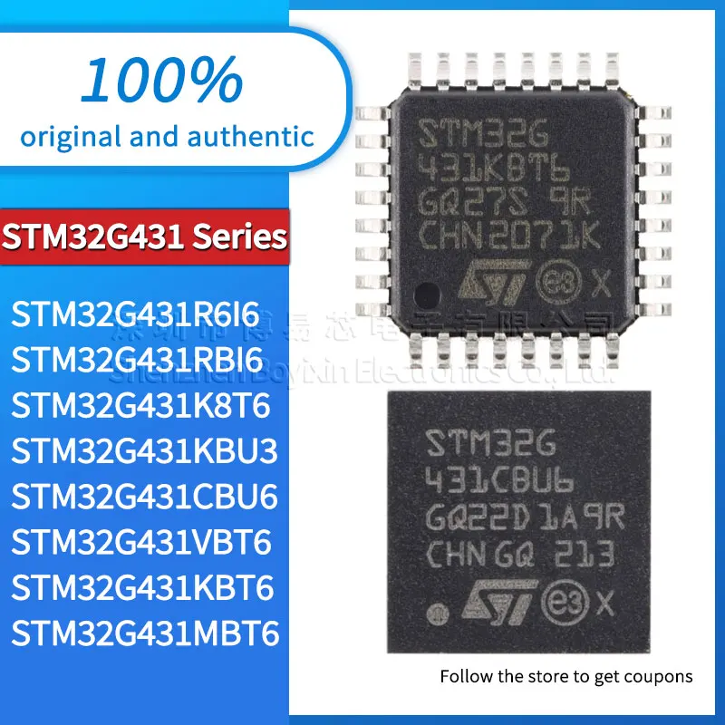 

Original genuine STM32G431MBT6 STM32G431RBI6 STM32G431KBT6 STM32G431VBT6 STM32G431CBU6 STM32G431KBU3 STM32G431K8T6