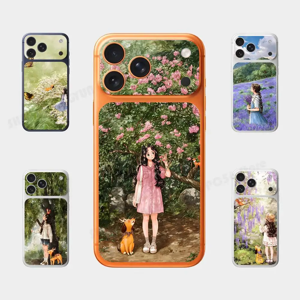 

A Story Illustration Plain Decal Skin For IPhone17 Pro ProMax Back Film Cover Wrap Anti-scratch Durable Sticker