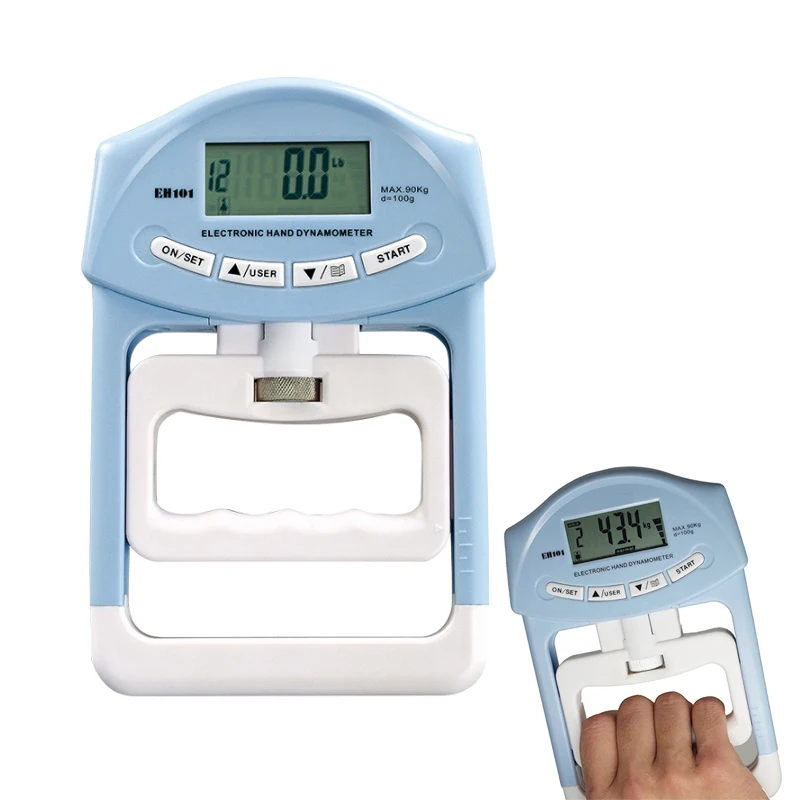 

Digital Electronic Hand Dynamometer 90kg/200lbs Counting Gripper Hand Grips Strengthener Measurement Meter Auto Capturing Power