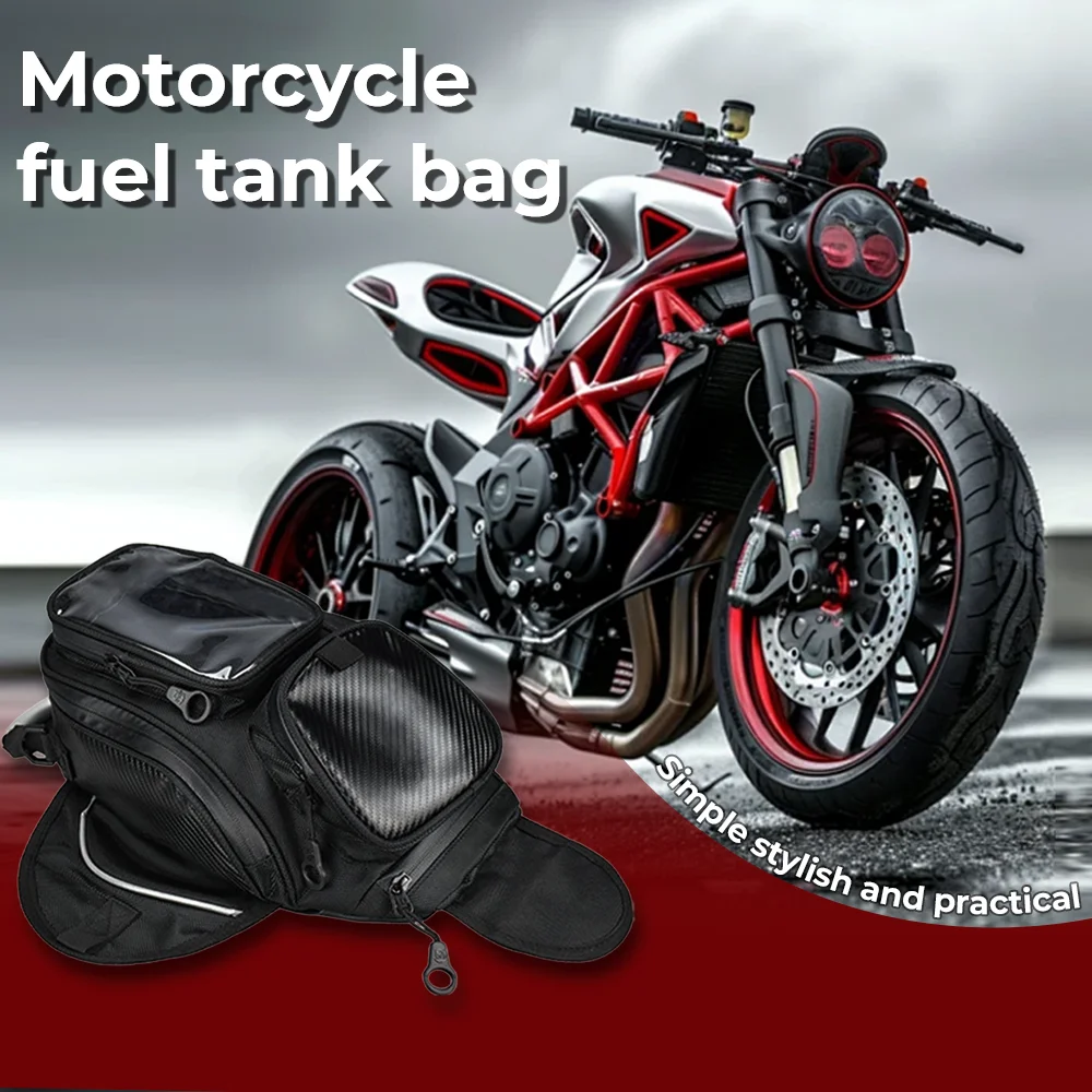 

Motorcycle Fuel Tank Bag Touchable Navigation Magnet bag Motorbike Dust Bag Motorcycle Rider Satchel Fanny Pack Equipment