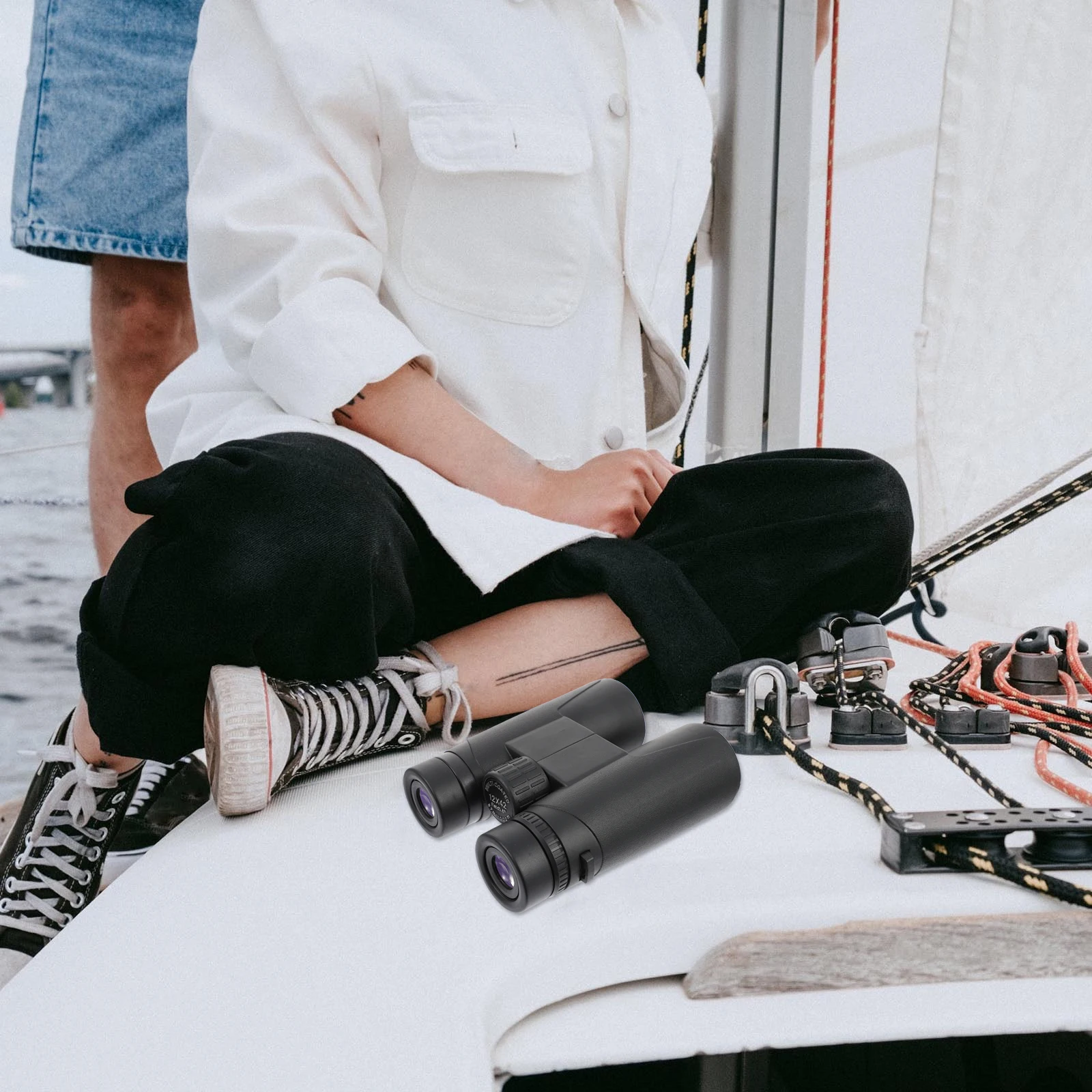 

High Powered Telescope Telescopes Outdoor Use Portable Black Camping Gear Child