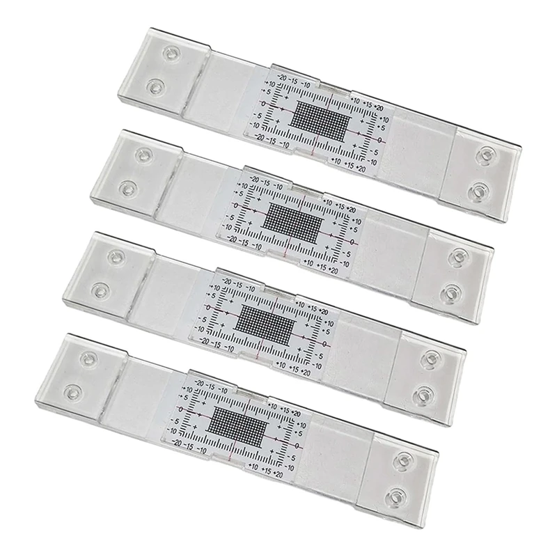 Thickness Gauge 4Pcs Crack Monitoring Record, Standard Tell-Tale Crack Monitor For The Standard And Corner Tell-Tale