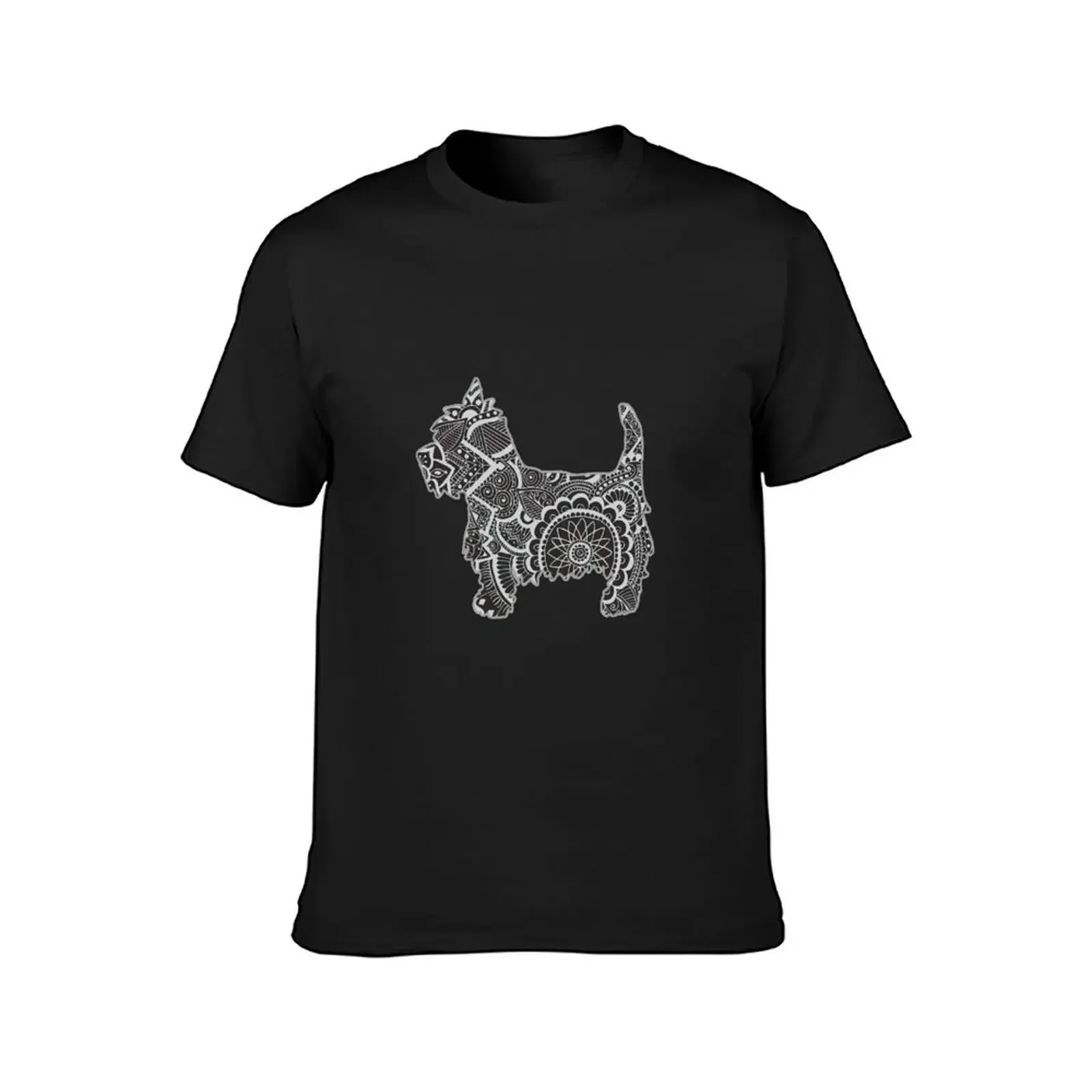 Westie zentangle T-Shirt plus size tops quick-drying mens clothing