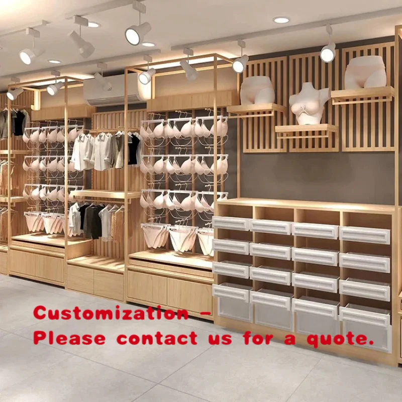 

custom.Custom High-End Boutique Underwear Store Furniture Personalised Lingerie Display Rack Clothing Store Use