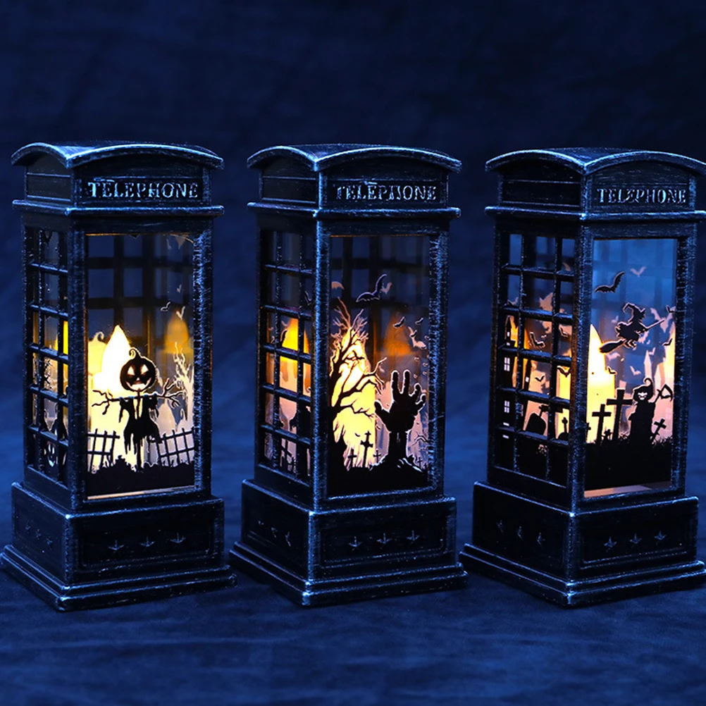 

Pumpkin Wind Lamp Ornaments Retro Home Decor Indoor Cute Halloween Desk Lamp LED Light Props Mantle Office Entryway Scene