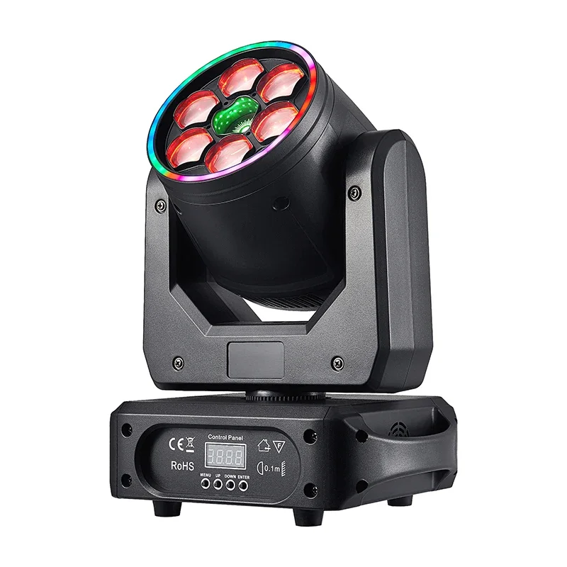 Mini model LED moving head bee's eye laser light bar pattern colorful background dye rotating light speed stage light