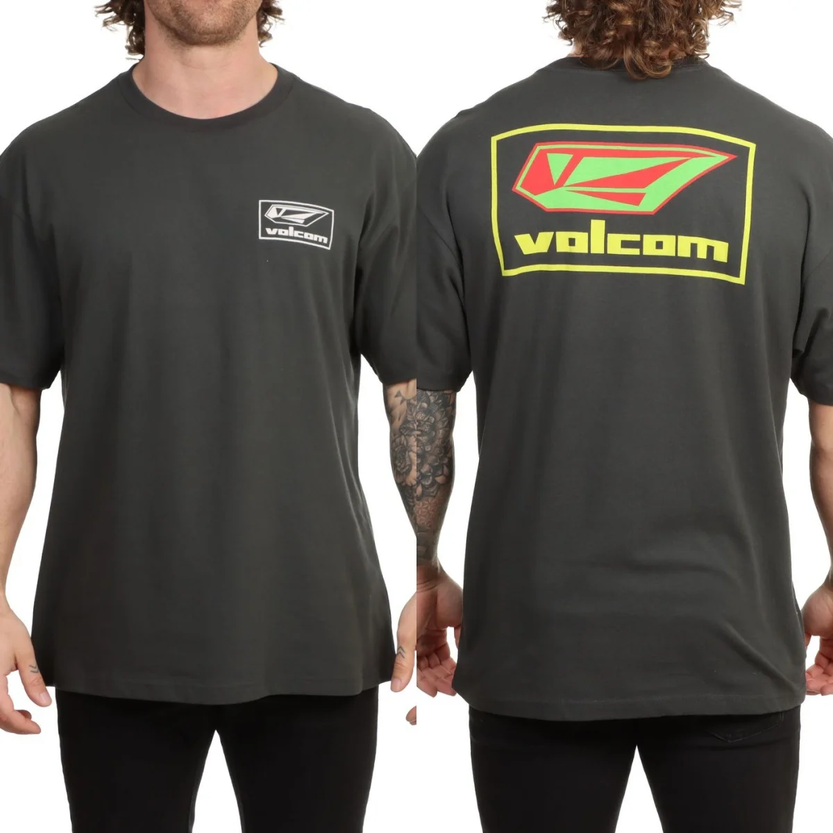 Summer Pop Volcom Graphic Cotton T-shirt Unisex Summer Short Sleeve Fashion Brand Tee Luxury Casual Vintage Tees