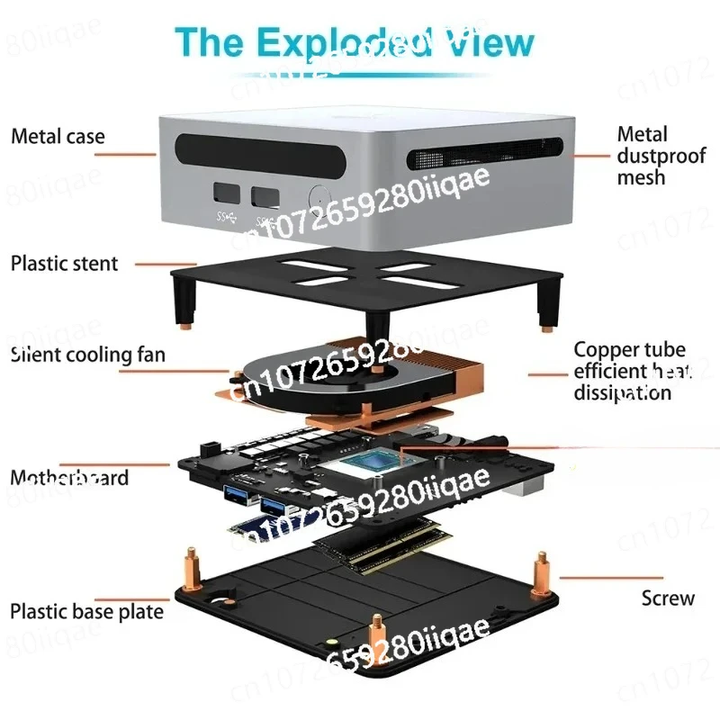 

16 ГБ, 3200 МГц, двухканальная оперативная память, 500 ГБ, настольный игровой компьютер с WIFI6 BT5.2 7730U 7530U 7330U MI-NI ПК