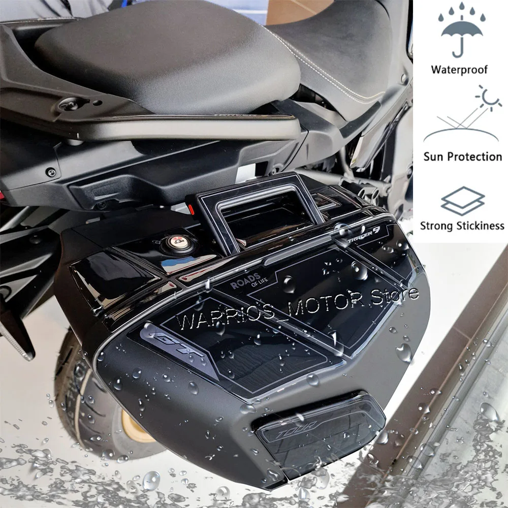 Tracer 9 Tracer 9 Motorcycle Protection Suitcases Bags 3D Epoxy Resin Protective Sticker Kit For Yamaha Tracer 9 2021-2023