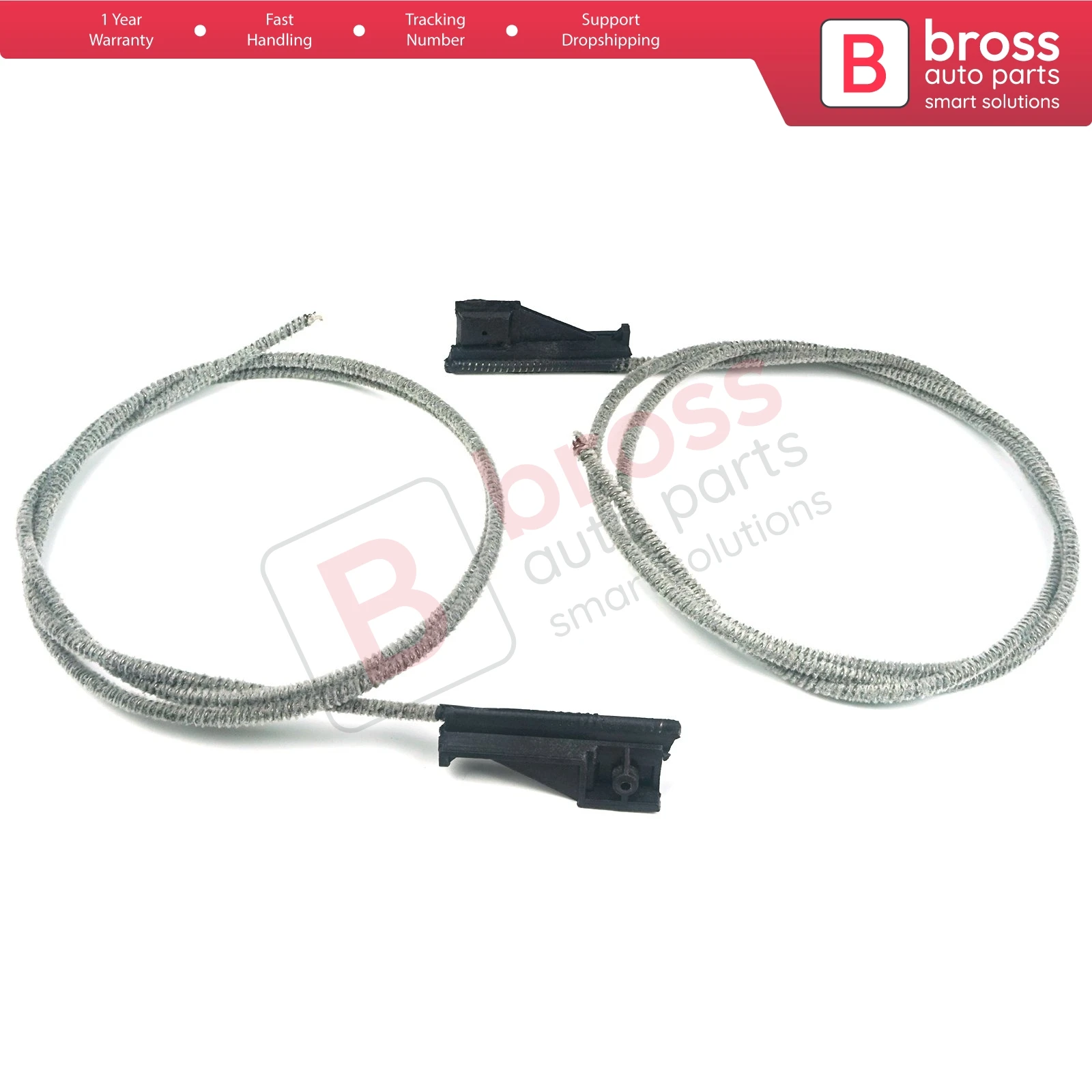 Bross Auto Parts BSR12 Sunroof Repair Track Drive Cables A2107800189, A2107800089 for Mercedes E Class W210 1996-2003