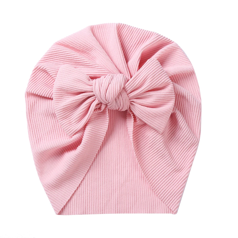 Baby Accessories For Newborn Toddler Kids Baby Girl Boy Turban Cotton Beanie Hat Winter Cap Knot Solid Soft Hospital Caps