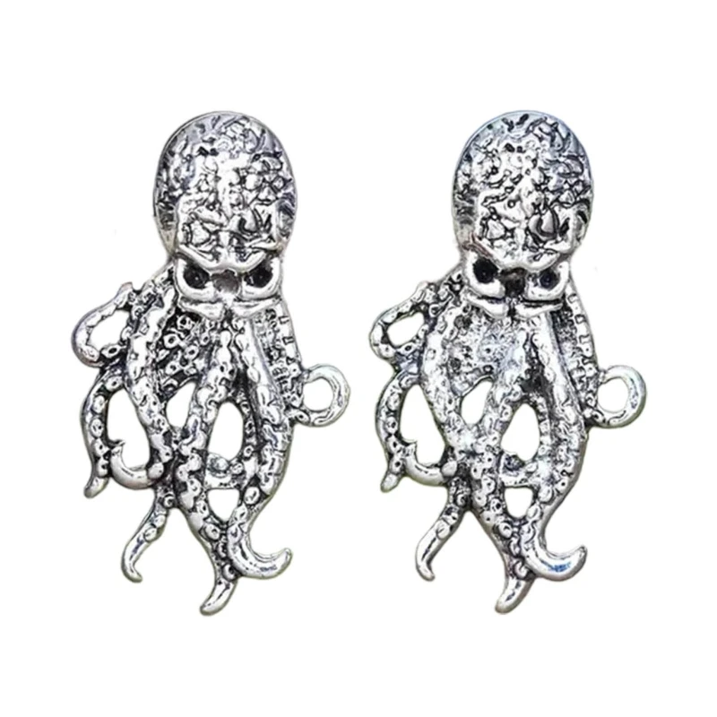 Stylish Octopus Earring Piercing Ear Jewelry Fashionable Octopus Jewelry Unique Ear Pins Perfect for Any Occasions