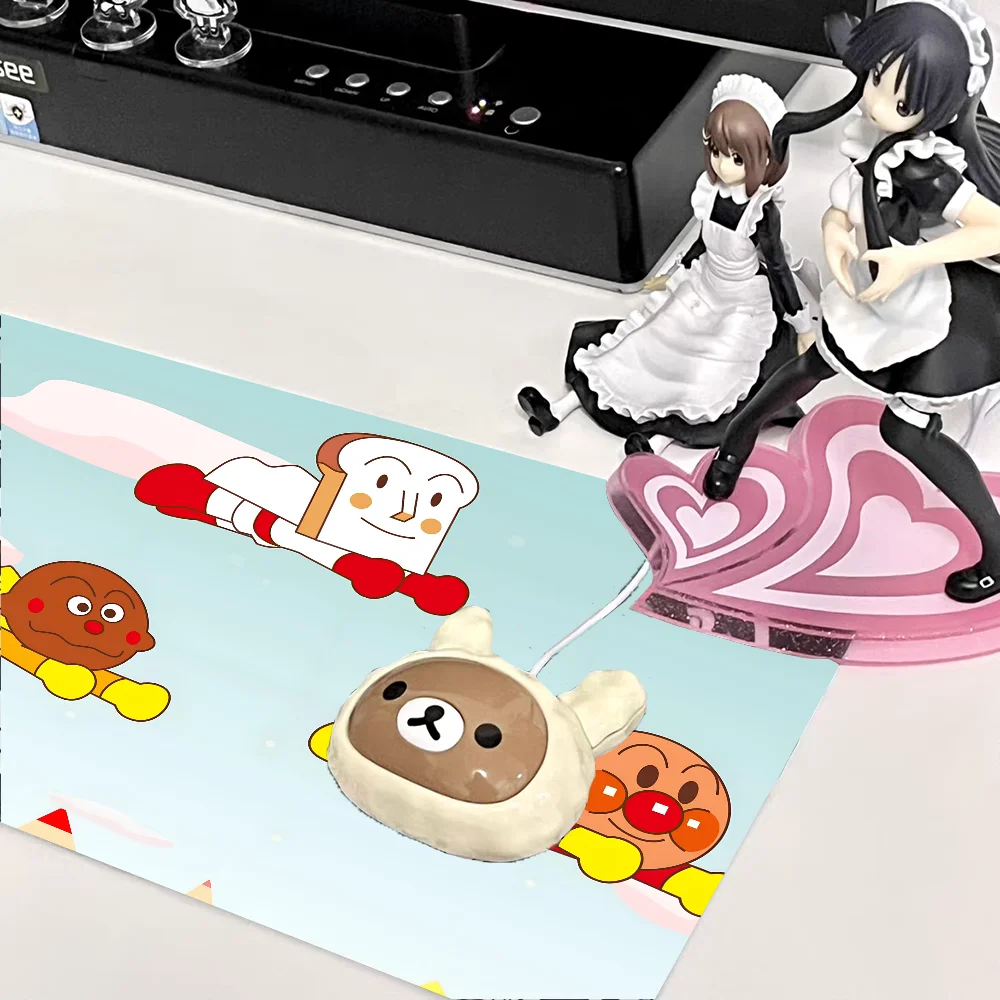 1pc hot stura anime cute Anpanman Non-slip Mouse Pad Suitable For Office Computers Laptops E-sports Game Desk Mats XXL Keyboard