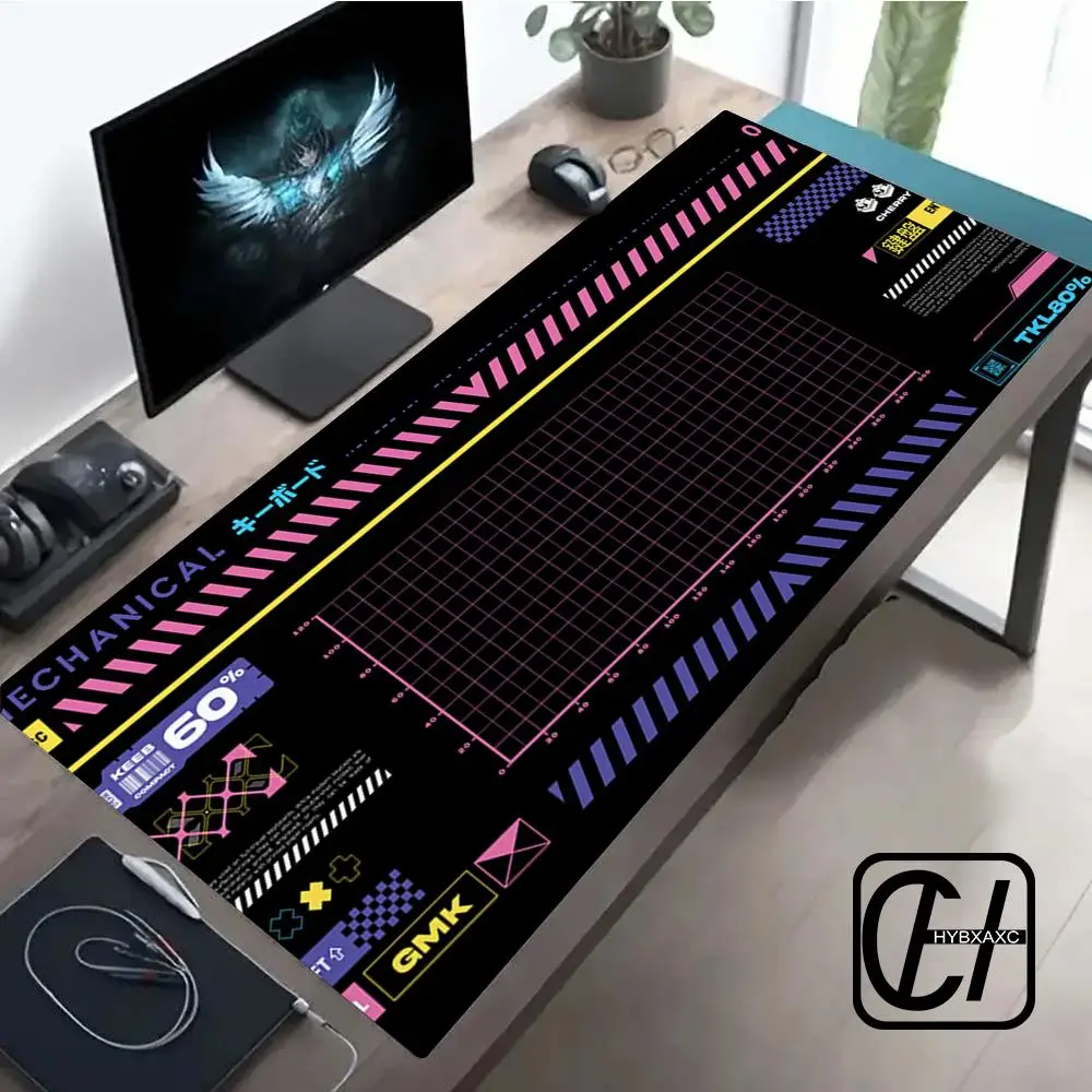 Japanese Mouse Pad Mechanical Keyboard Art Design Anti-Slip Rubber Gamer Mousepad Rubber Desk Mat Suitable For Office And Gaming