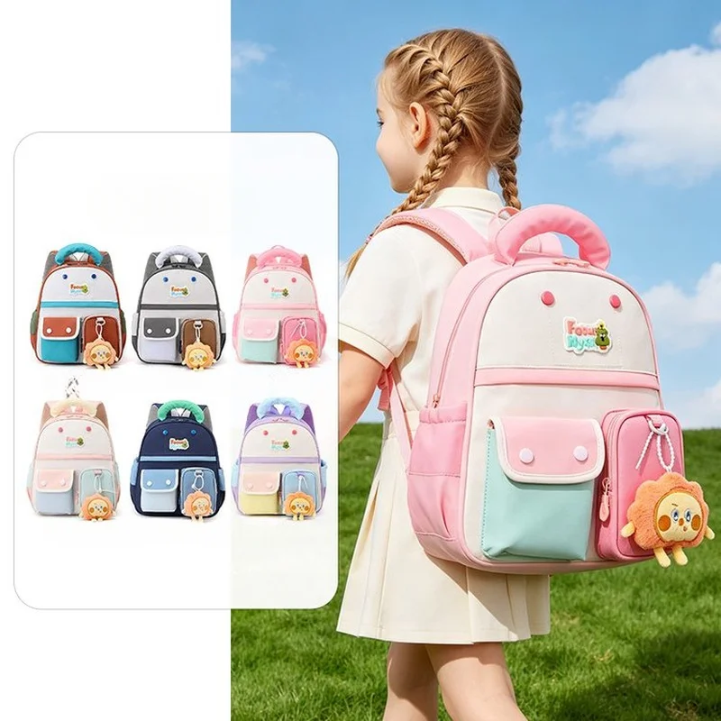 Toddler Kids Backpack With Padded Handle Dual Front Pockets Cute Dino Patch School Travel Daypack For Preschool Boys Girls