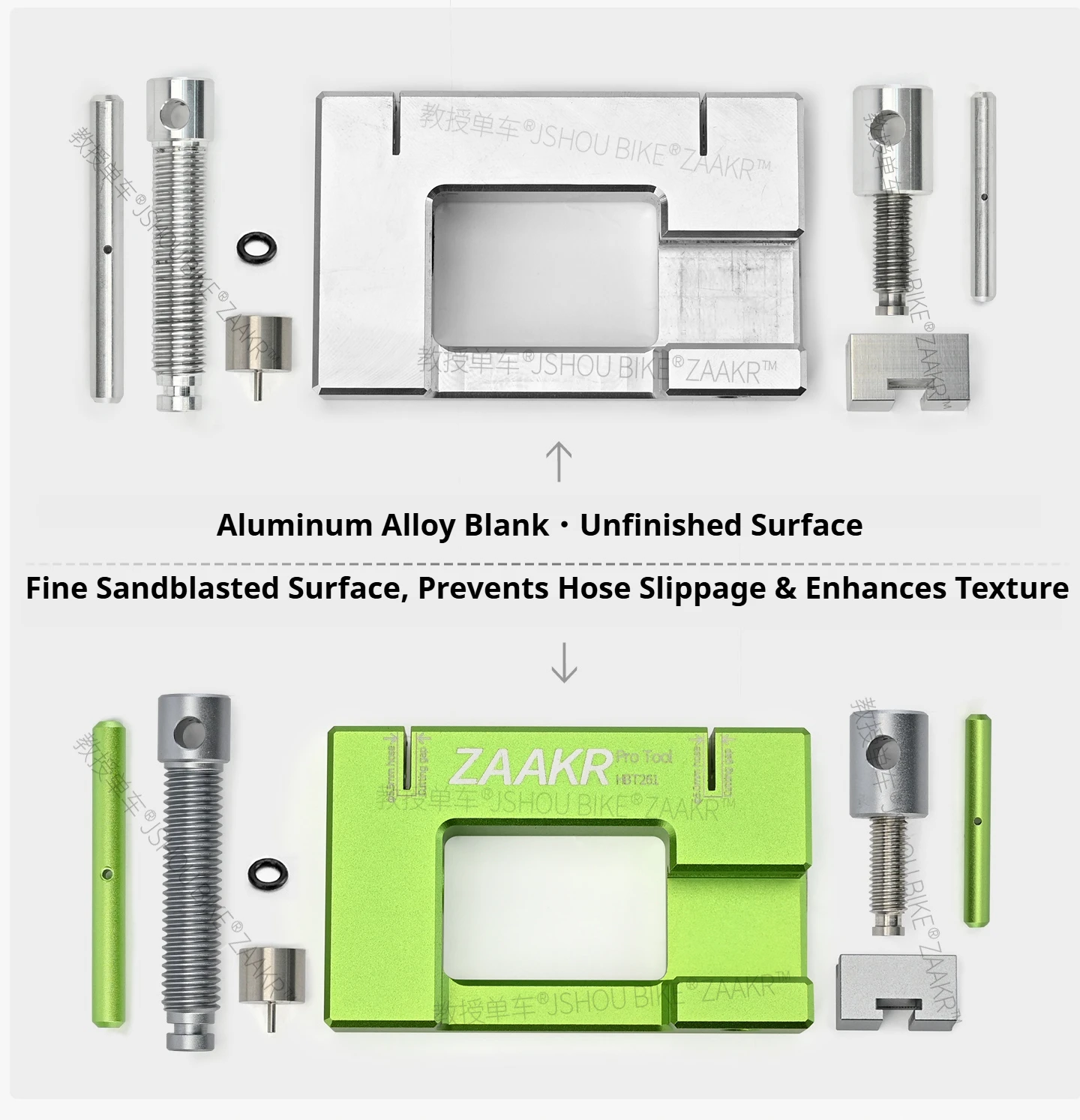 ZAAKR 2-in-1 Hydraulikschlauch-Nadeltreiber, CNC-Aluminiumlegierung, passend für Shimano BH59 BH90 SRAM Tektro Fahrrad-Hydraulikscheibenbremsen – Detail 6