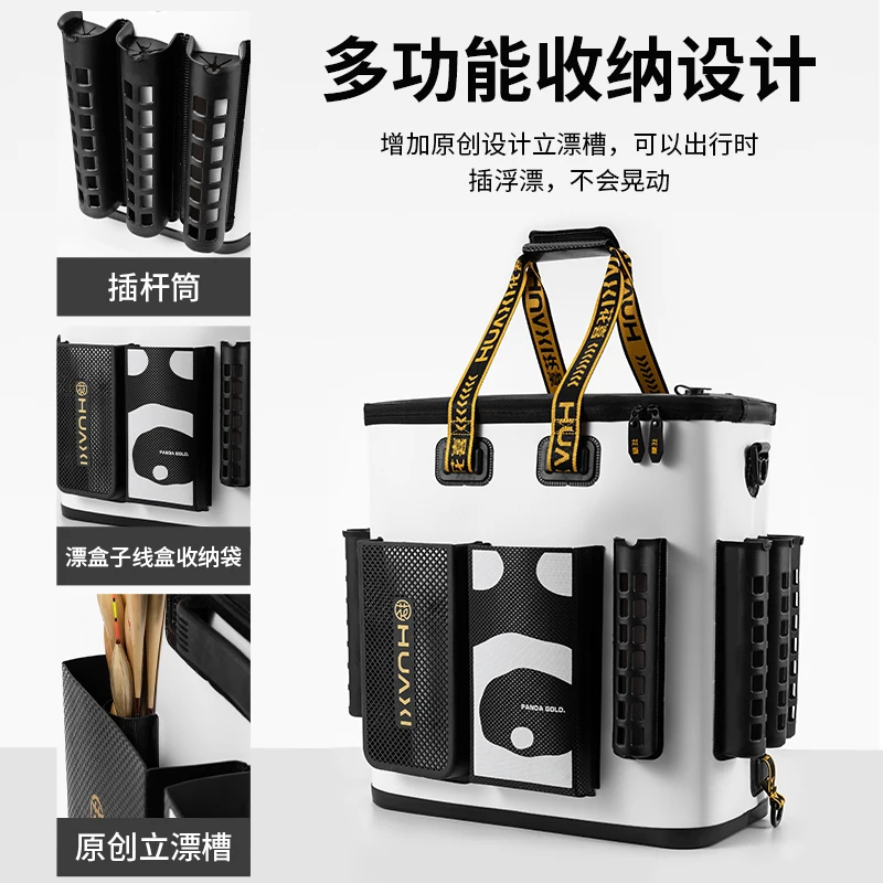 Storage Fishing Plug Rod Case Shoulder Back Live Fish Barrel Chariot