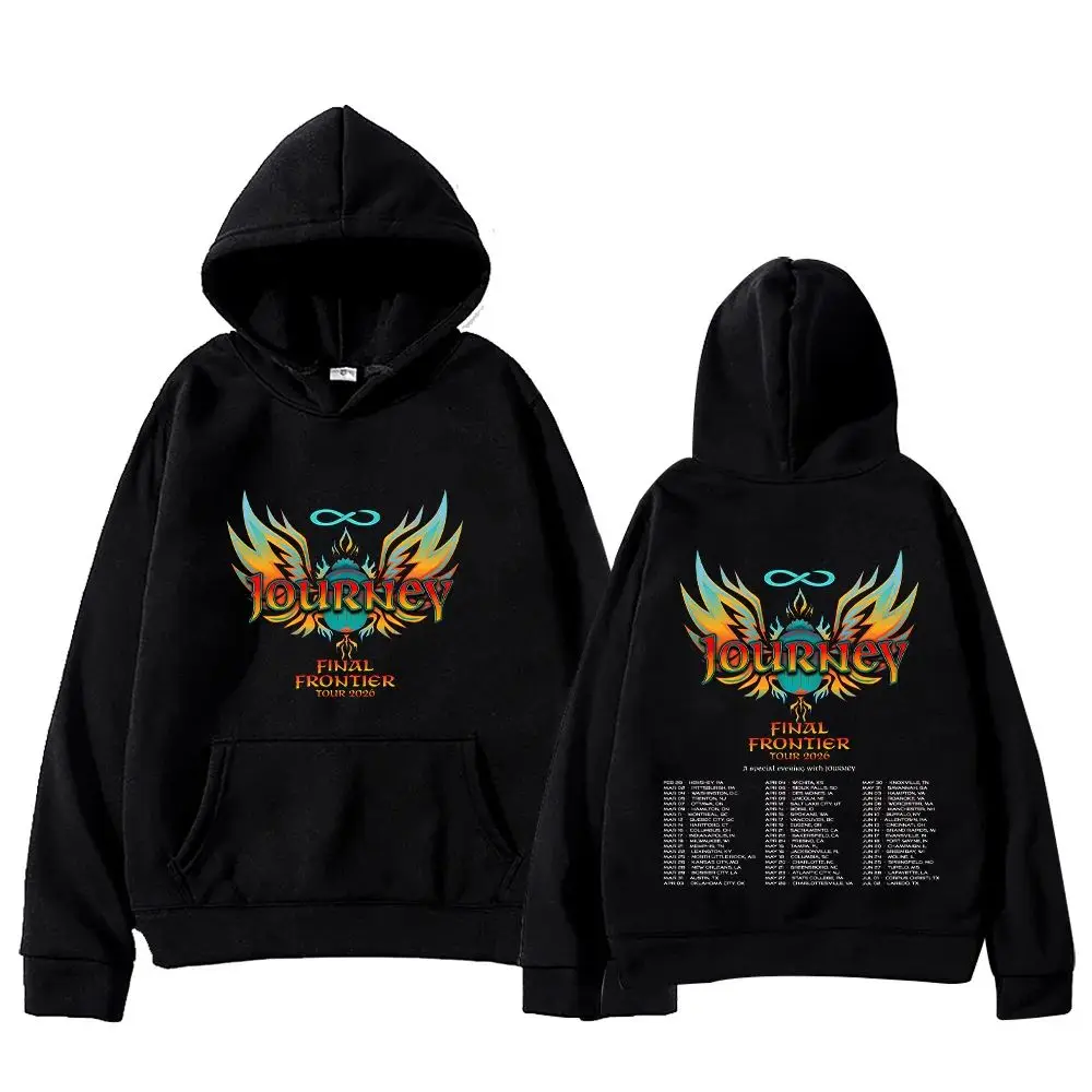 

Толстовка с рисунком рок-группы Journey Band Journey Final Frontier Tour 2026, толстовки, повседневная толстовка с длинными рукавами, уличная одежда унисекс