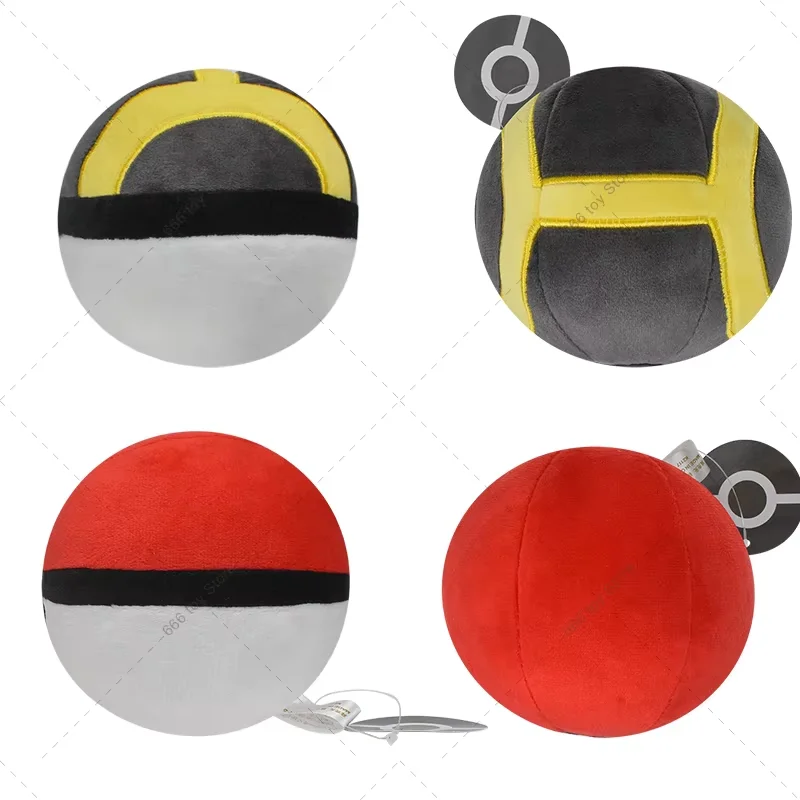 15 Styles Pokemon Plush Pokeball Master Ball Great Ultra Premier Ball Strange Ball Soft Anime Stuffed Toys Pocket Monster Doll