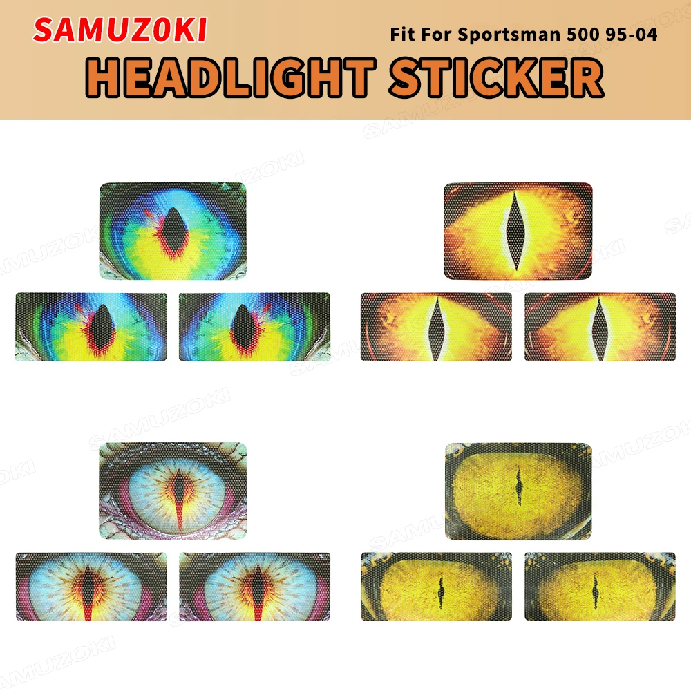 Fit for Polaris Sportsman 500 1996-2004 Headlight Stickers Deco Protective Decals Graphic Kit - view 2