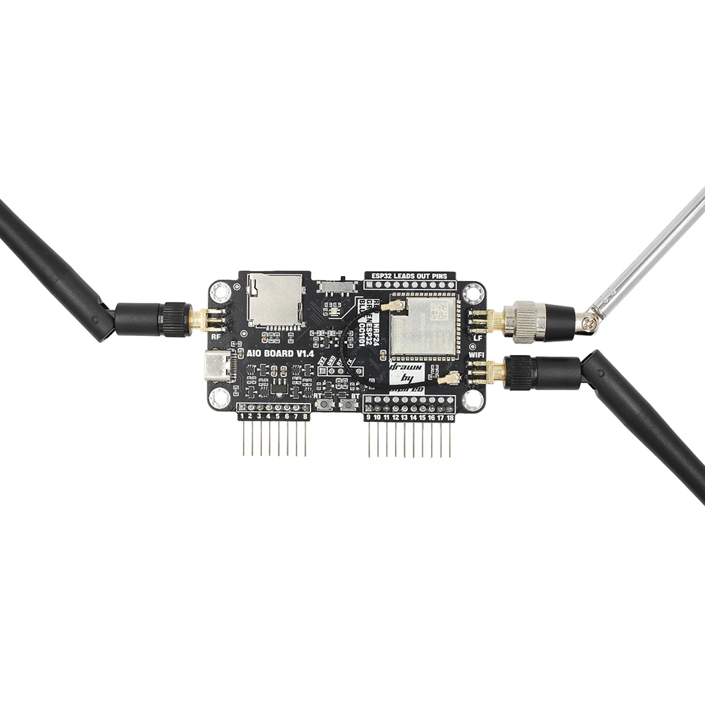 Per Flipper Zero Multiboard Scheda di espansione 3 in 1 Modulo 2.4G Espansione WiFi NRF24 + Esp32 Espansione NRF Sniffer Mousejacker