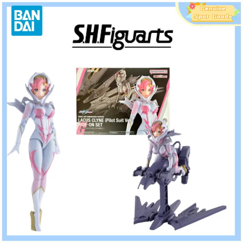 

Genuine Bandai GUNDAM SHF LACUS CLYNE (Pilot Suit Ver) RIDE-ON SET Anime Action Figures Model Figure Gift for Toys Hobbies Kids
