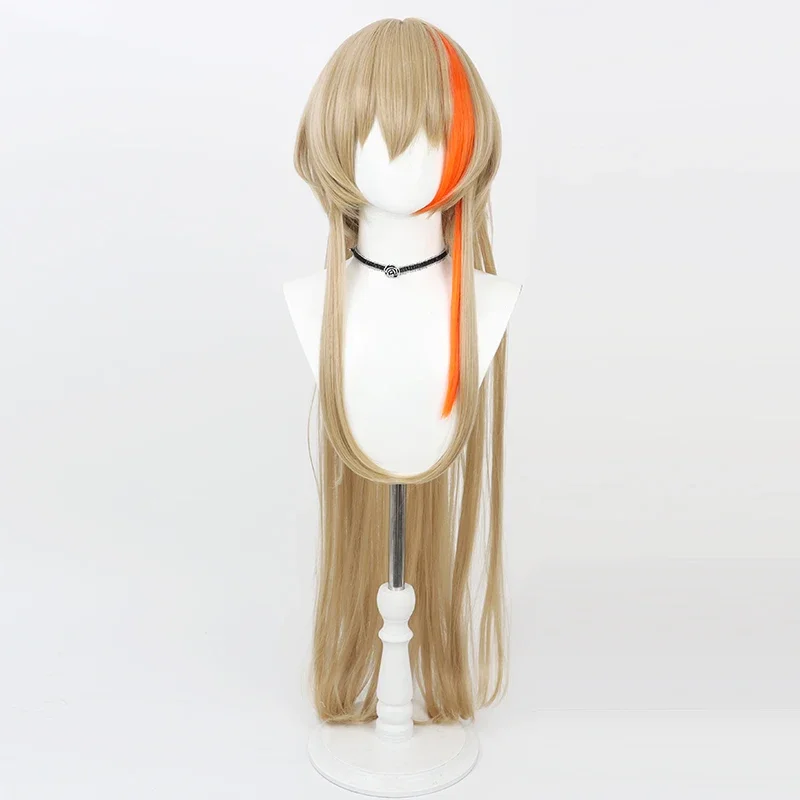 NIJISANJI VTuber Arcobaleno Fura Kanato Versione per capelli lunghi Parrucca Cosplay Anime Gioco di ruolo Party Prop Capelli sintetici Fibra resistente al calore