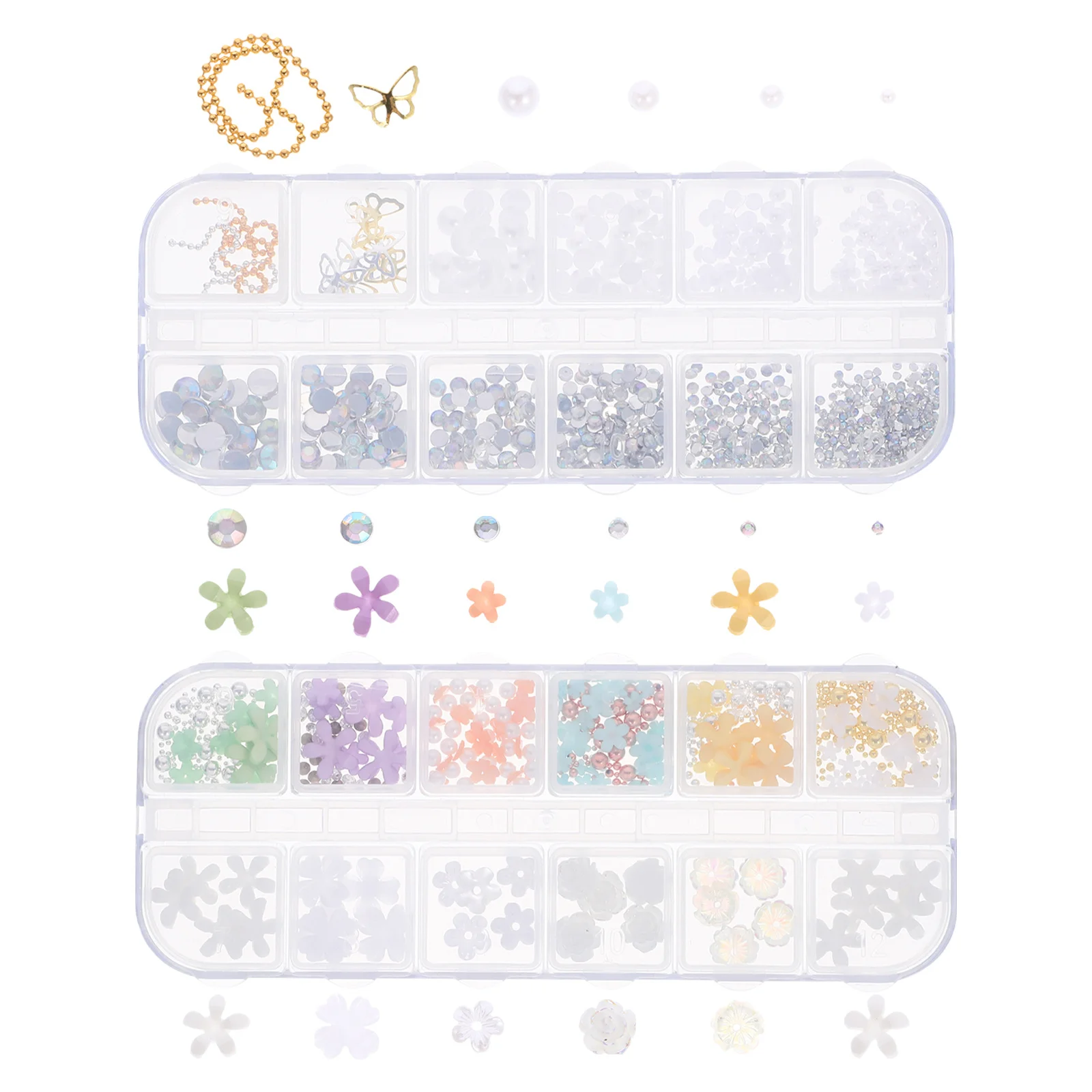 

Nail Charm Bulk for Women Nails Small Cute Manicure Supplies for DIY Nail Art Christmas Festivals Manicure Charms