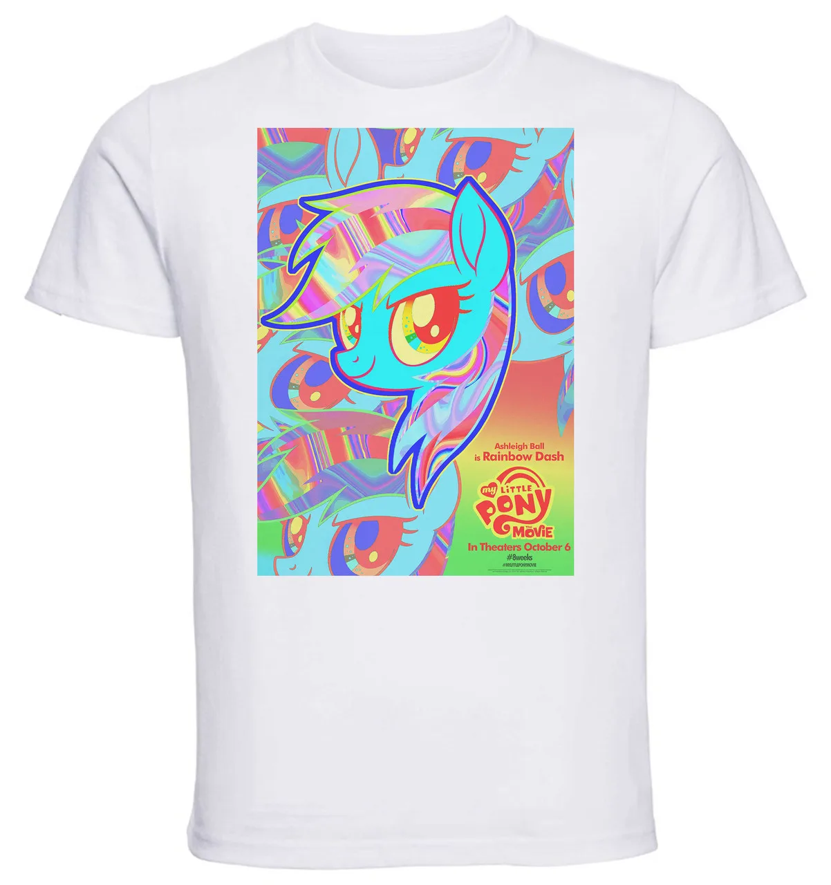 

T-shirt Unisex - White - Rainbow Dash Movie
