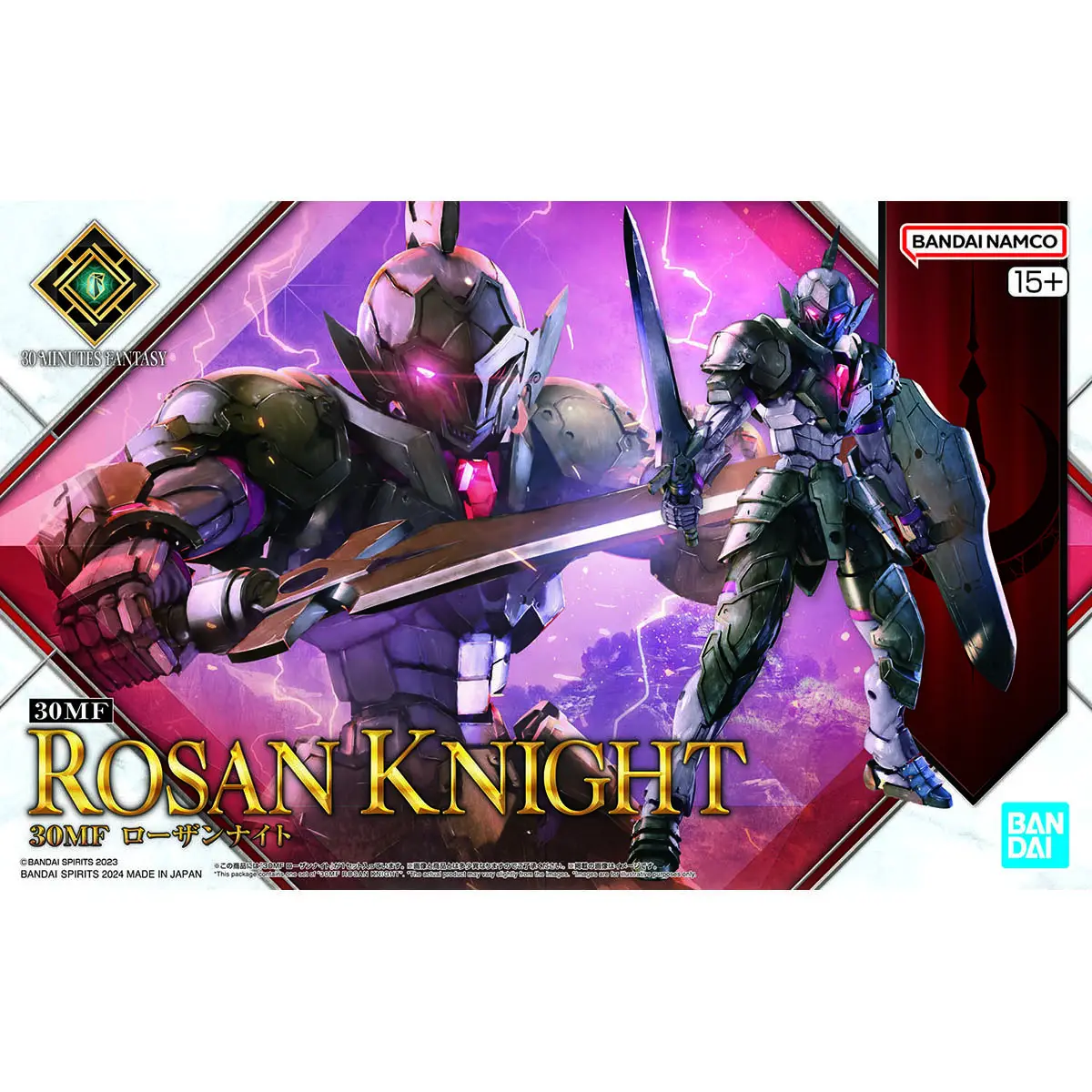 Stock  Bandai original box 30 minutes Fantasy Rose Knight ssembled toy Gift collection model  boy gift decorations anime action