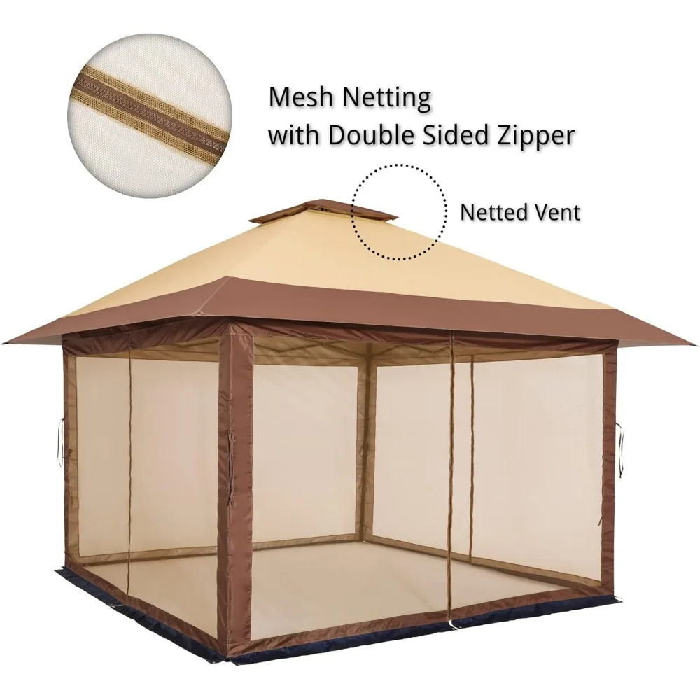 Pop Up Gazebo Polyester Canopy Tent
