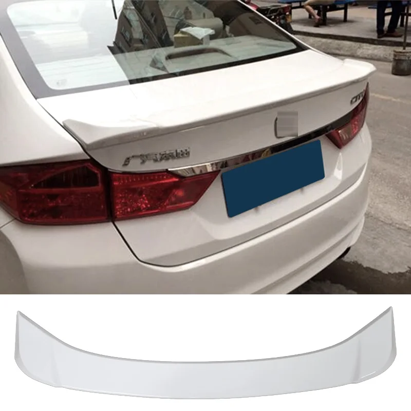 

Rear Trunk Lid Car Spoiler Wing For Honda City 2015 - 2018 ABS Material Car Rear Wing Decoration Dedicated Accessories Spoiler