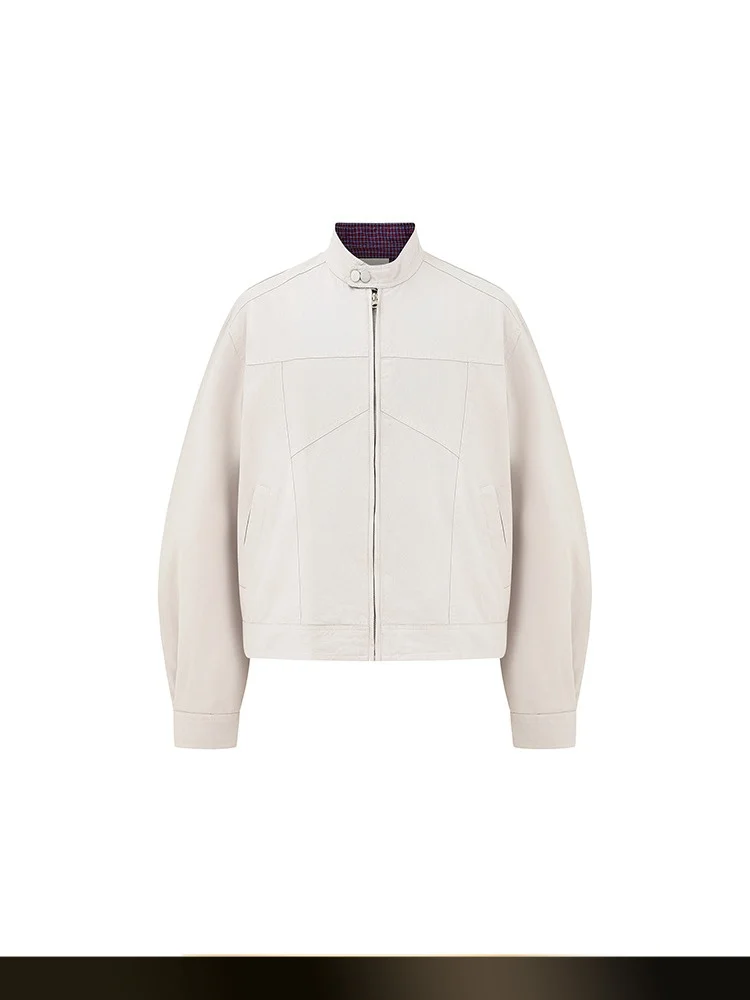 American Retro Jaet Stand Collar Splicing ort Outdoor Pilot Sle Autumn Men's Casual Faion Cotton Outerwear Coat