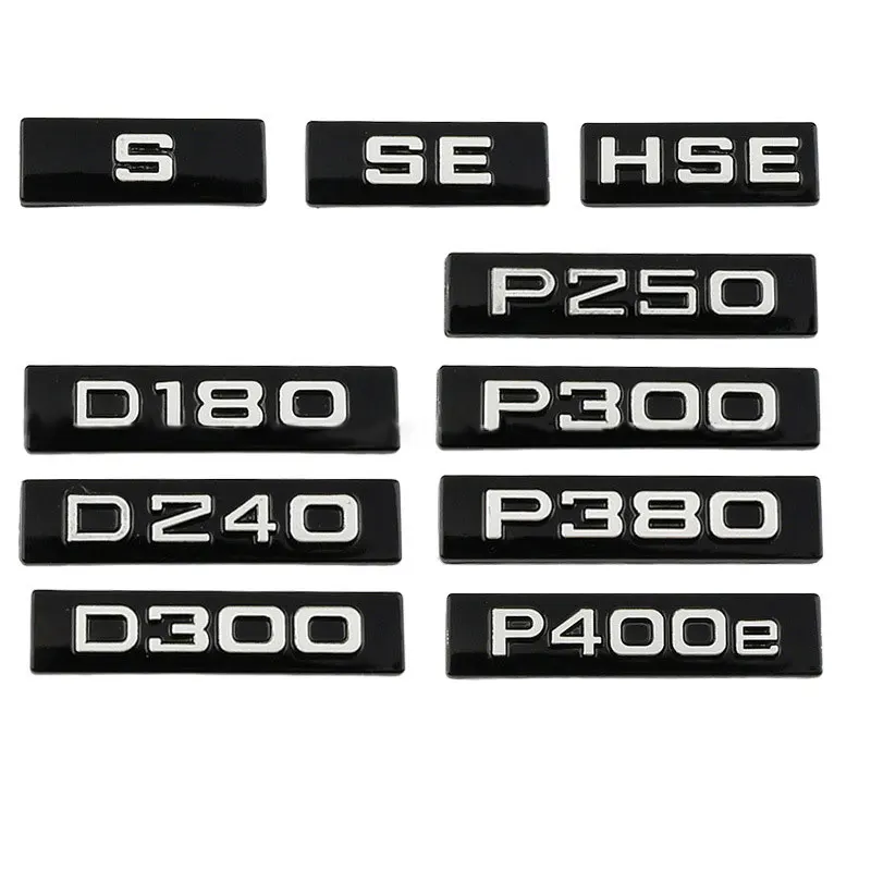 P250 P300 SE P380 P400e HSE D180 Digital logo Car stickers for Range Rover Velar body modification Rear trunk decoration decal