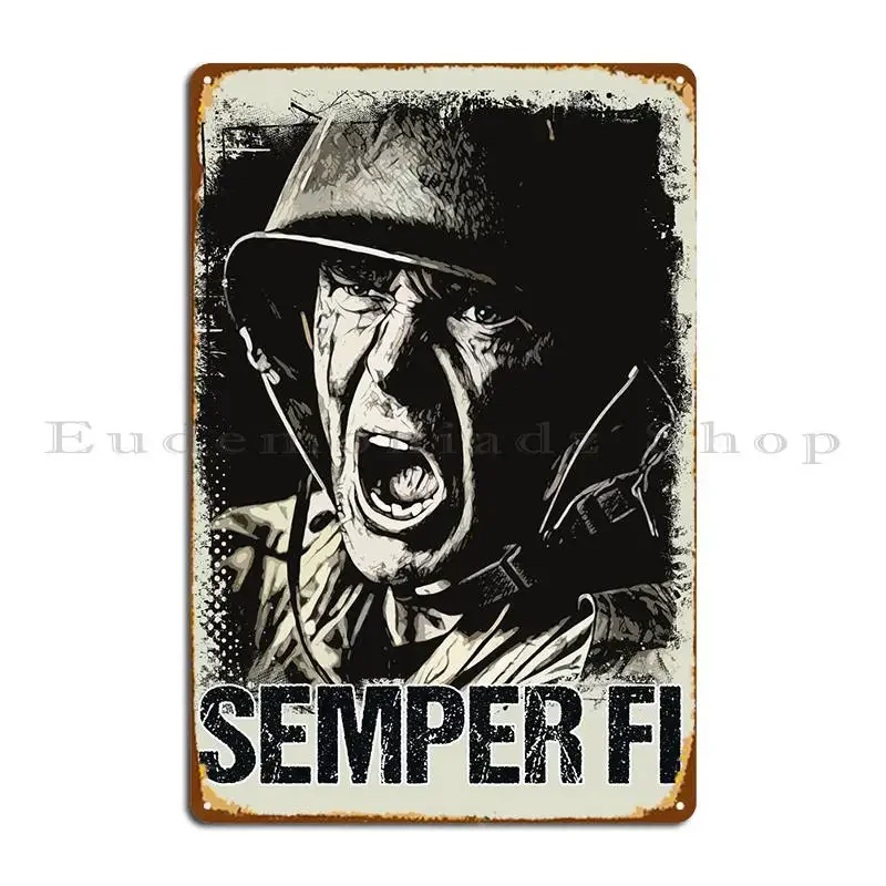 Veteran Soldier Vintage Metal Sign Wall Decor Funny Printed Club Pub Mural Tin Sign Poster