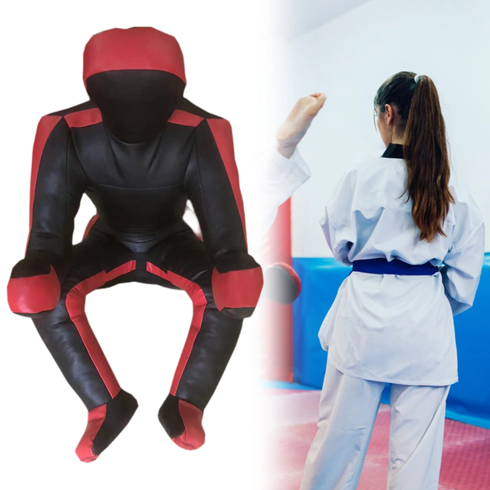 Grappling Dummy Unfilled Multiuse Punching Dummy Wrestling Boxing Practice Tool for Taekwondo Judo Karate Training Sports Gym