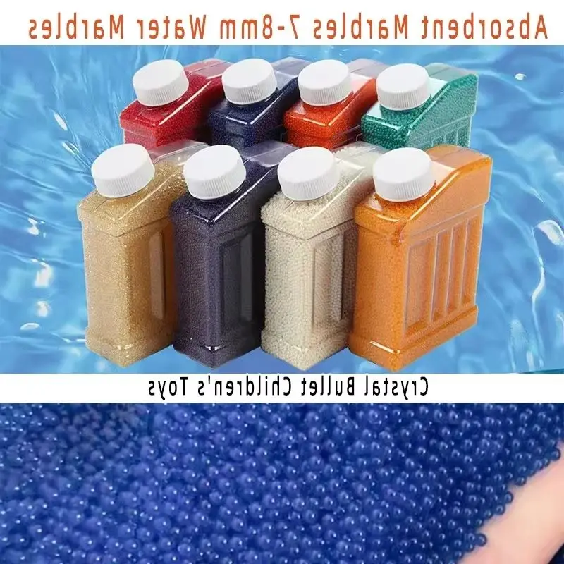 ลูกบอลน้ำ 50000 ชิ้น ลูกกระสุนของเล่นเด็ก ลูกกระสุนปืนของเล่นน้ำ คริสตัลคุณภาพสูง ของเล่นระเบิดน้ำดินคริสตัล