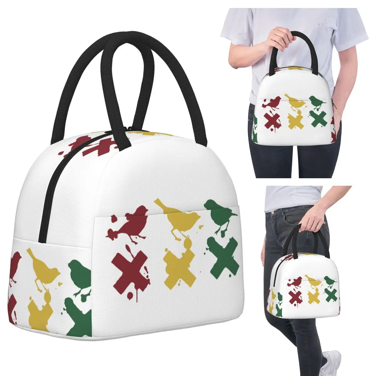 

Изолированная сумка для обеда Ajax для детей, школьный холодильник, термобокс для еды, портативный контейнер для ланч-боксов