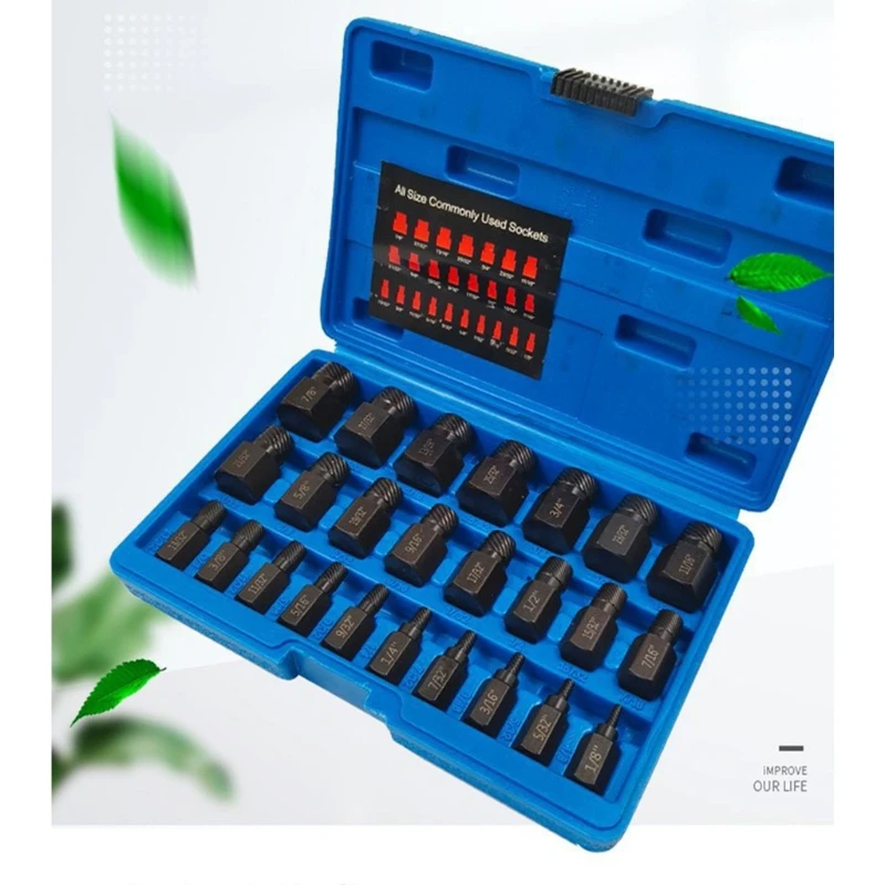 Kit estrattore per viti multiapplicazione Strumenti di riparazione per estrattori in acciaio di alta qualità Trasporto di goccia