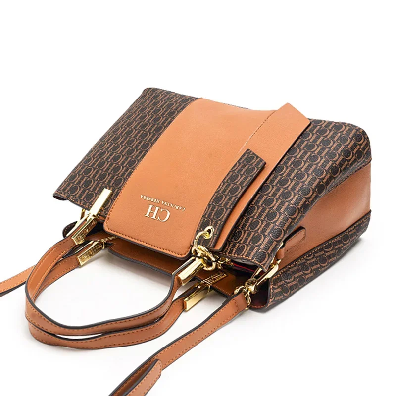 Tas Wanita Desain Kapasitas Besar, Bermerek, Bertulis, Berkelas, Desain Fashionable, Serbaguna, Elegan, Tas Belanja Wanita Terbaru