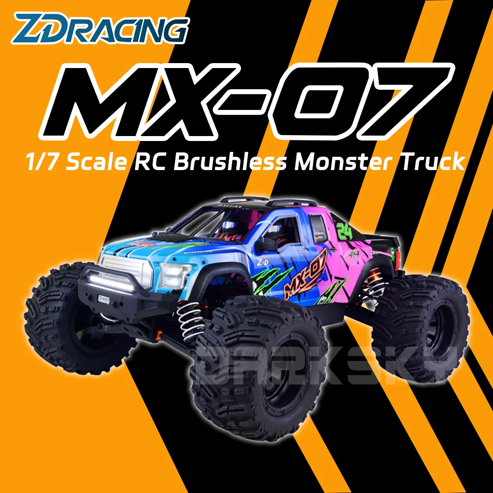 ZD Racing MX07 4WD Brushless 1/7 RC Modelo de Controle Remoto