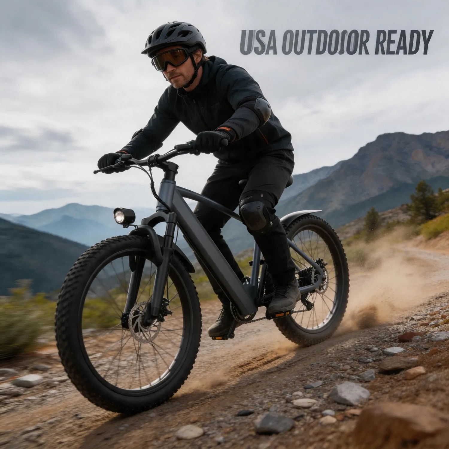 New Arrival 500W 48V Adult Electric Mountain Bike, Brushless Motor E-Bike ,Front Suspension, Dual Disc Brakes,7-Speed, Anti-Slip All Terrain Off-Road Tires, Removable Lithium Battery, LED Headlight, Pedal Assist, Long Range E-MTB for Commuting& Outdoor