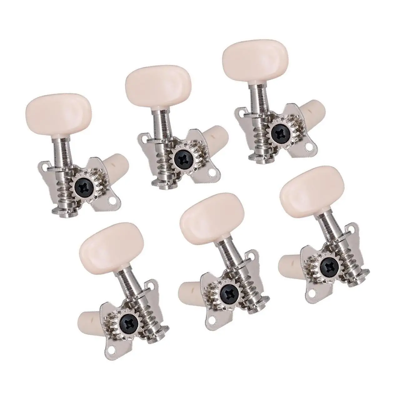 

3L 3R колки для настройки народной гитары, колки, детали, аксессуар, серебро