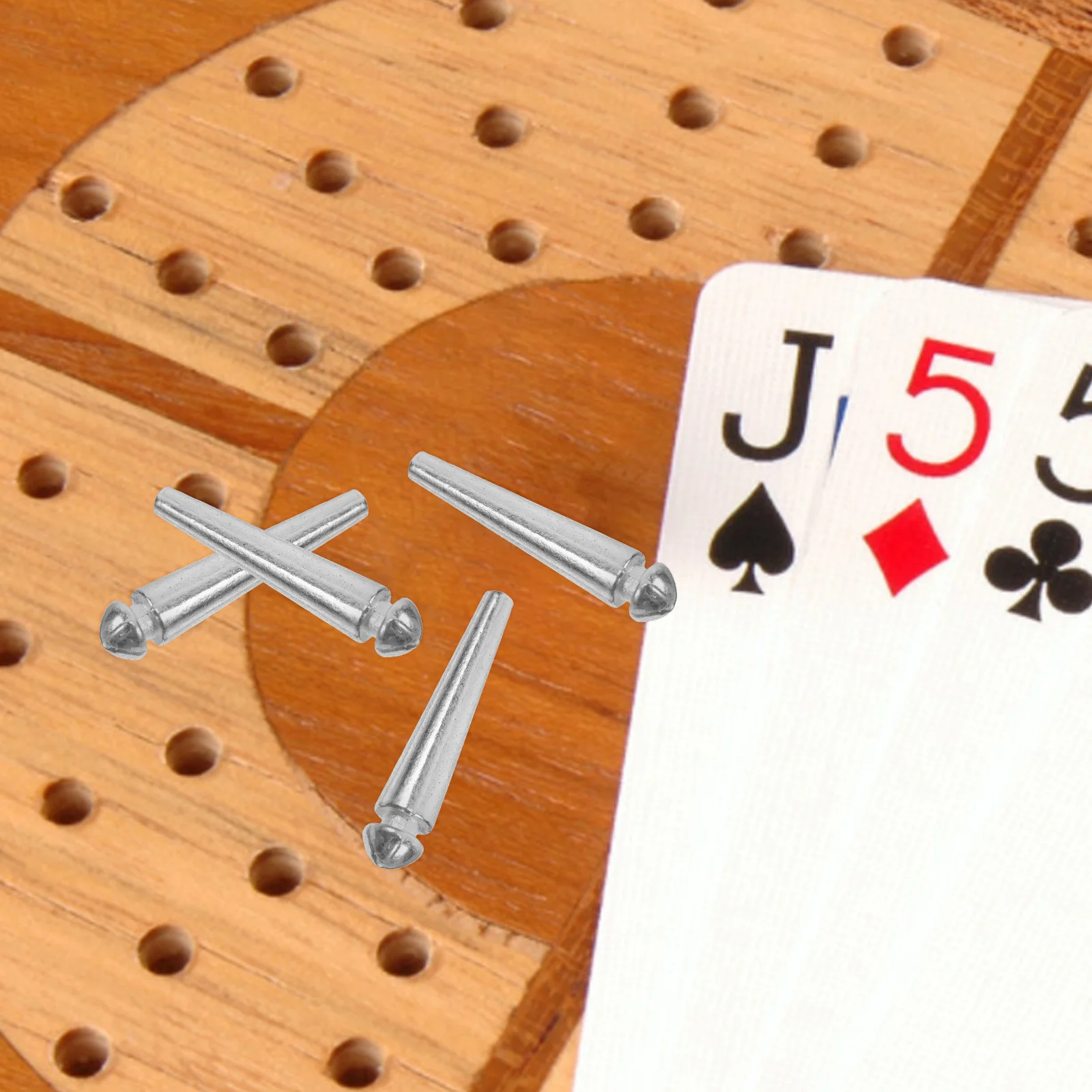 100개 카운팅 니들 핀 금속 스코어링 핀 크리베이지 보드 게임 점수 추적용 휴대용 카드 체스 룸용 정원용