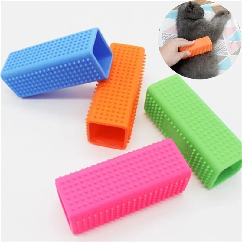 1Pds New Silicone Hollow Rubber Dog Hair Brush Remover Cars Furniture Carpet Clothes Cleaner Brush For Dogs Cats Pet Supplies