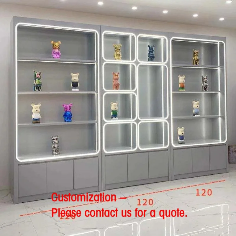 custom.Modern Foldable Eco-Friendly Wire Shelving Wall Racks Toy Display Retail Shop Supermarket Storage Furniture Stan