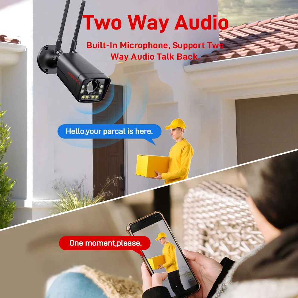 4G WIFI Surveillance Camera for Security Protection HD 8MP 5X Optical Zoom Human Detection Outdoor Security Camera Night Vision