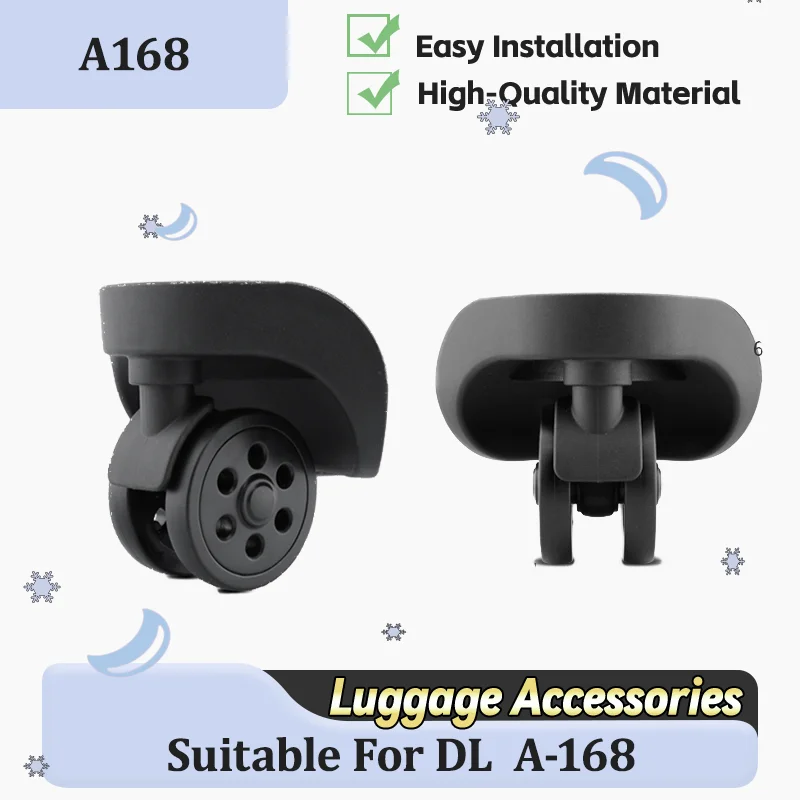 

For DL-A168 Library Silent Luggage Wheel Replacement—Smooth Ultra-Quiet Swivel Wheel Accessory
